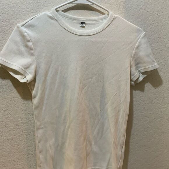 Bundle of 3 Uniqlo White Supima Cotton Crewneck size S - Picture 3 of 8